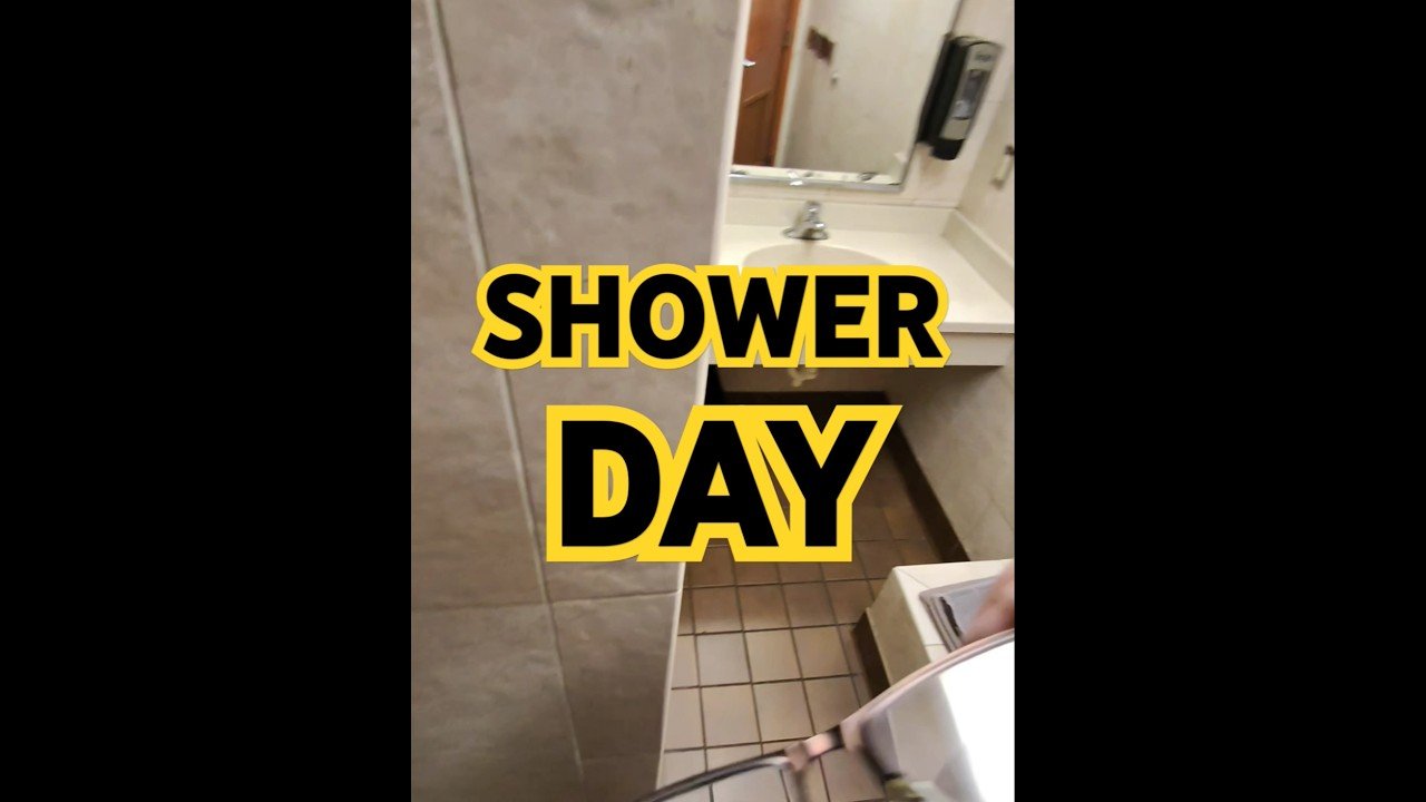 Made it to SHOWER DAY! This one is going to feel good. It’s so cold outside.