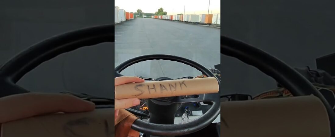 Making a shank to protect yourself out here at the truck stops.