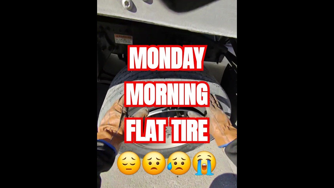 Monday Morning FLAT TIRE! If it can go wrong, it will go wrong.