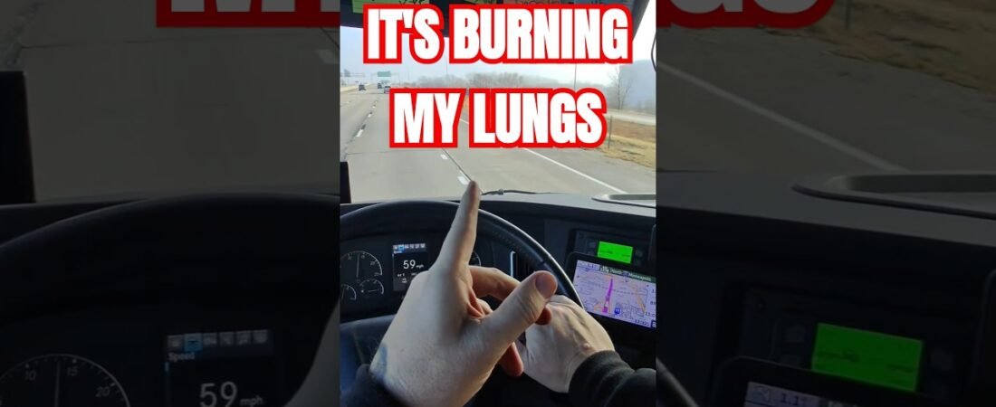 Monday Truckr Health SCARE: Driving Into Menacing Brown Smoke – Poison Risk?!