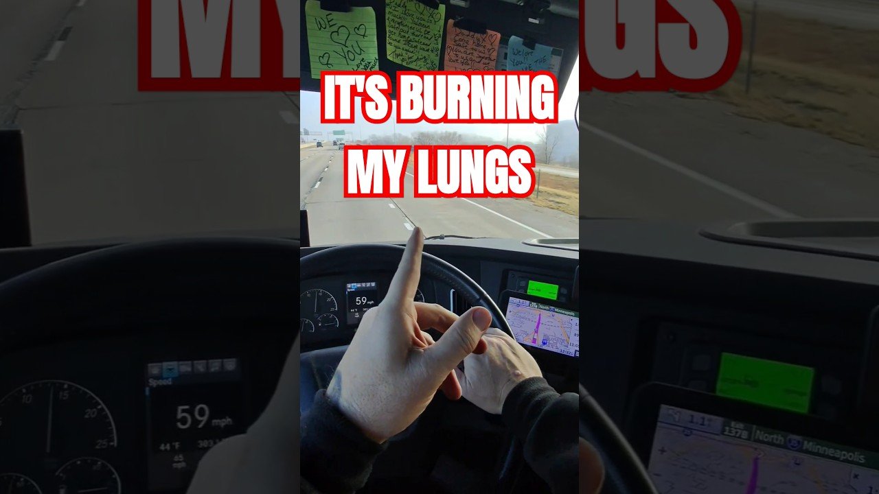 Monday Truckr Health SCARE: Driving Into Menacing Brown Smoke – Poison Risk?!