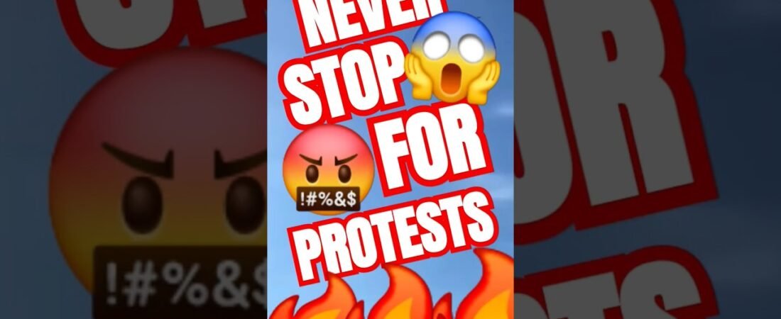 NEVER STOP FOR PROTESTS! They will unalive you and steal your wallet.