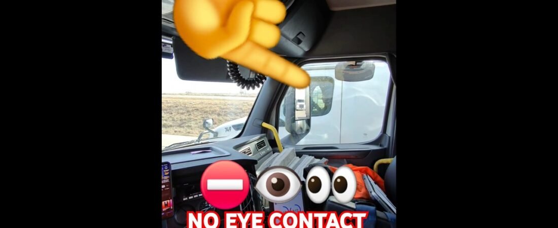 NO EYE CONTACT ON THE ROAD, DRIVERS! Eye contact leads to walking funny.