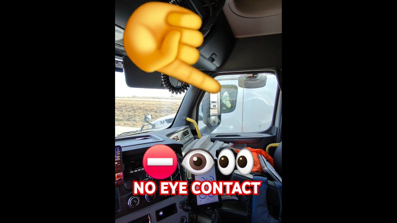 NO EYE CONTACT ON THE ROAD, DRIVERS! Eye contact leads to walking funny.