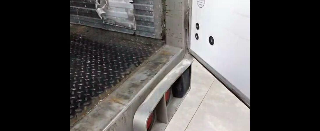 Nice Trucker Warns the Smugglers before he locks them inside of his Semi Trailer.