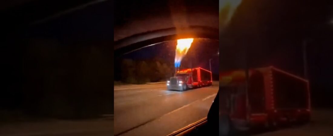 Nitro Powered Semi Truck shoots FIRE!