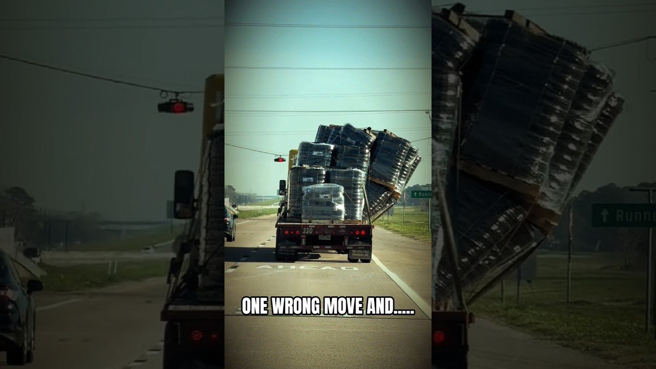 ONE WRONG MOVE AND THIS TRUCKER IS DONE FOR.
