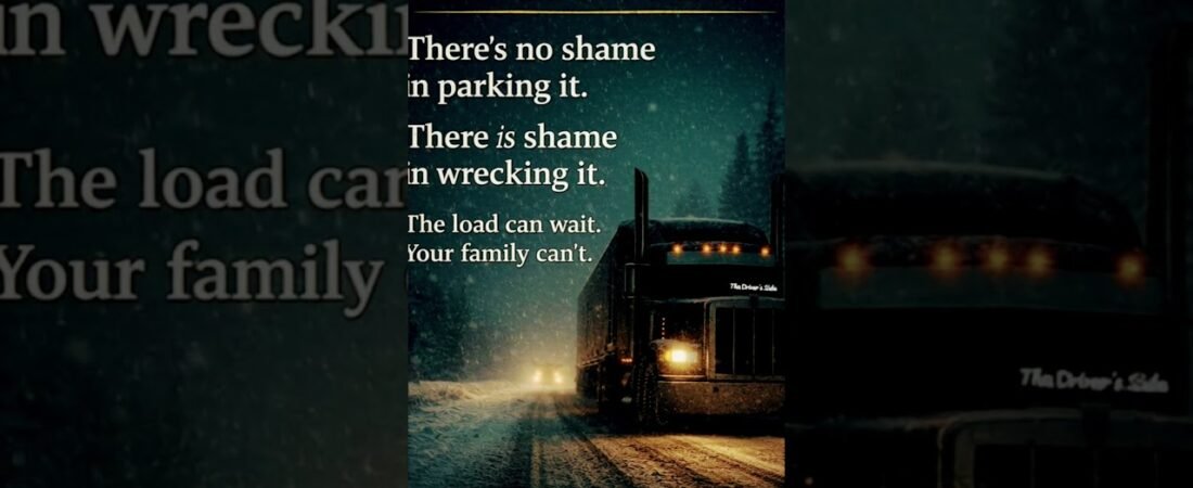 Old School Trucker Tip to get you through the winter safely.