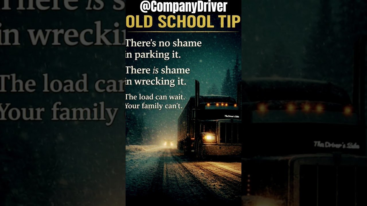 Old School Trucker Tip to get you through the winter safely.