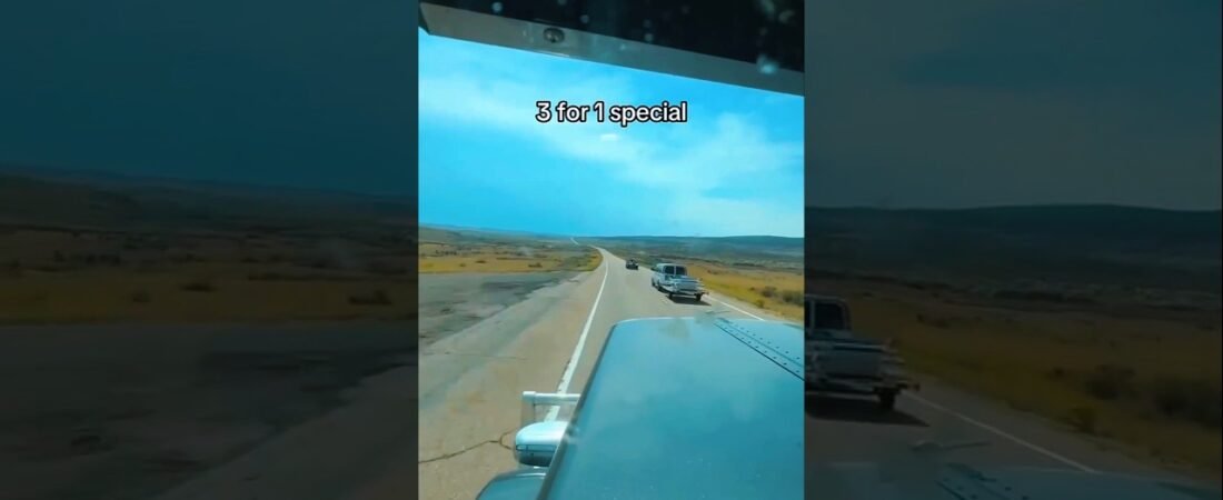 PASSING 3 CARS AT A TIME IS EASY IN A BIG RIG..