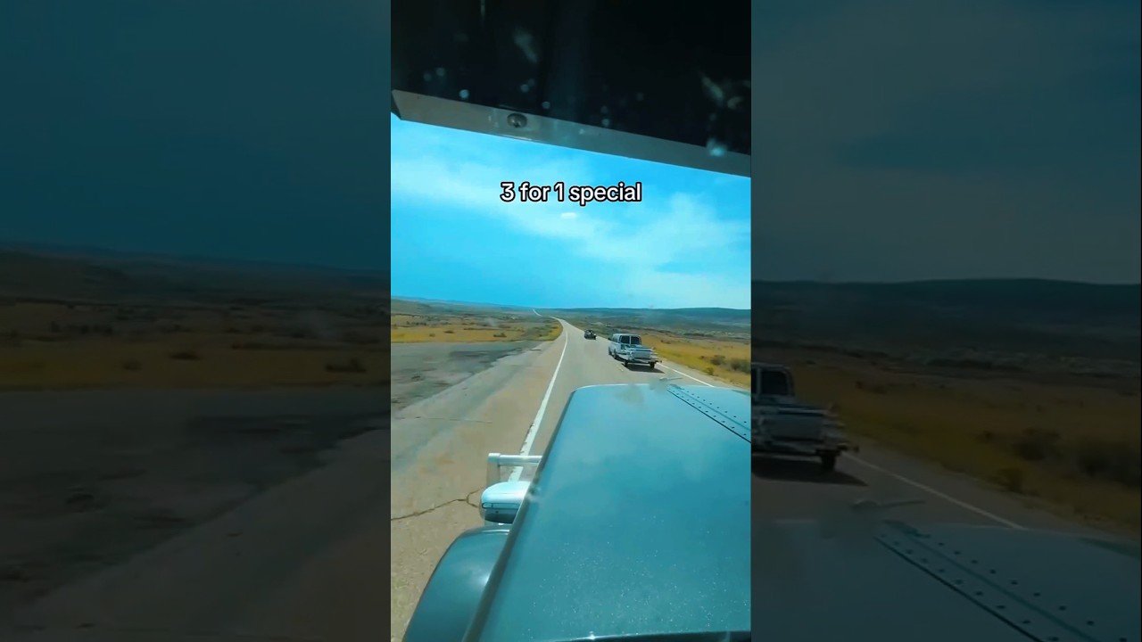 PASSING 3 CARS AT A TIME IS EASY IN A BIG RIG..