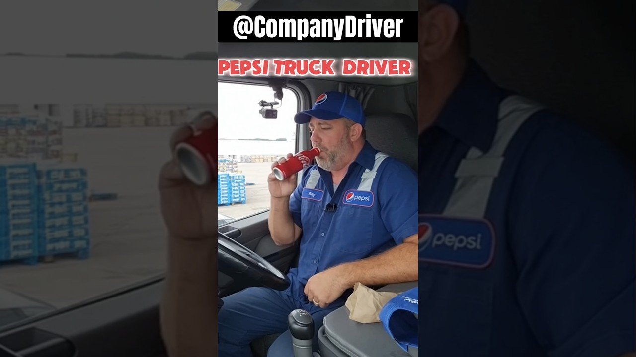 PEPSI DRIVER BUSTED DRINKING COKE ON THE CLOCK. Did he deserved to get fired?