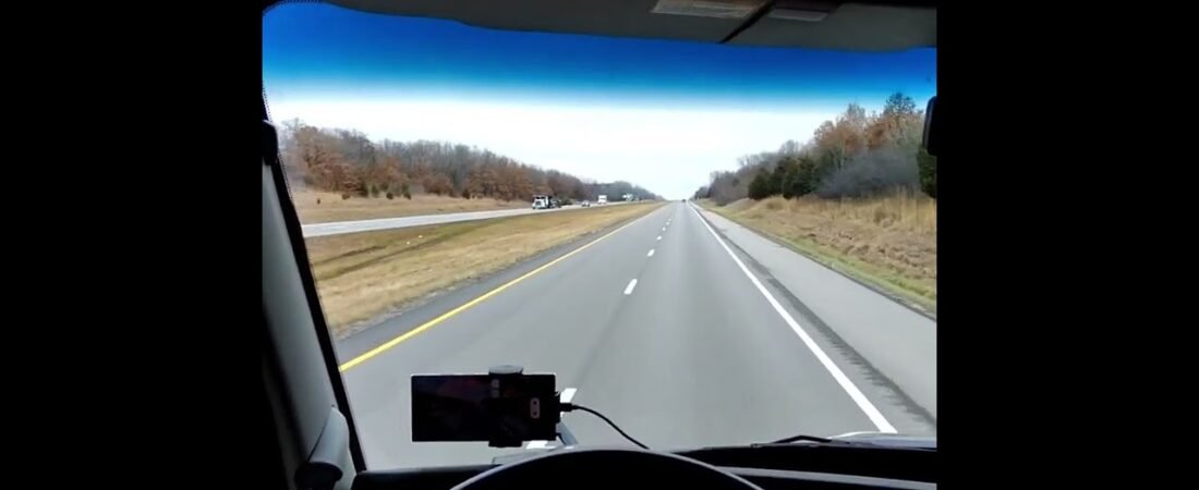 POV ASMR Inside of a Real Semi Truck Driving around town working hard to feed his family.