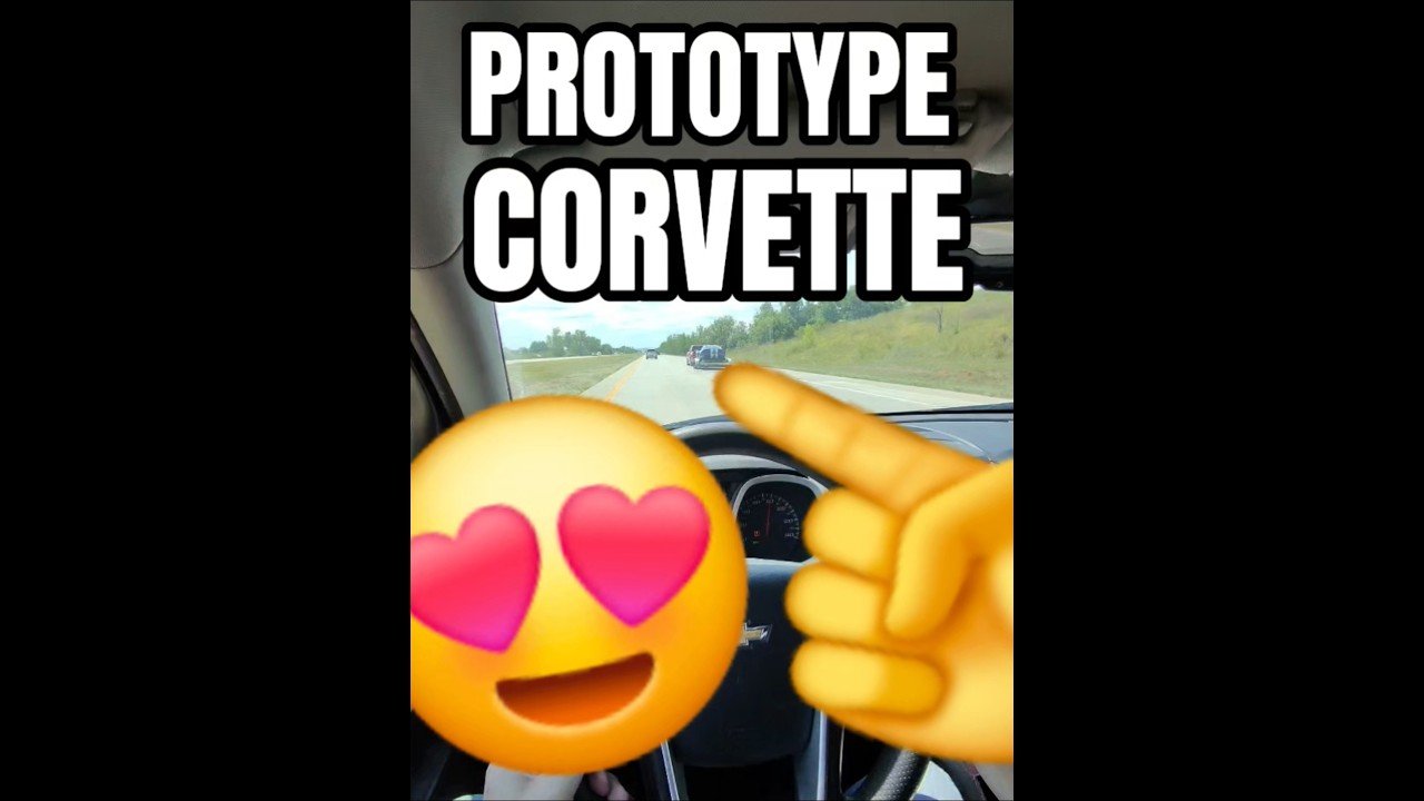 PROTOTYPE CORVETTE SPOTTED ON THE HIGHWAY. This might be the 2020 C11 Corvette stingray spider.