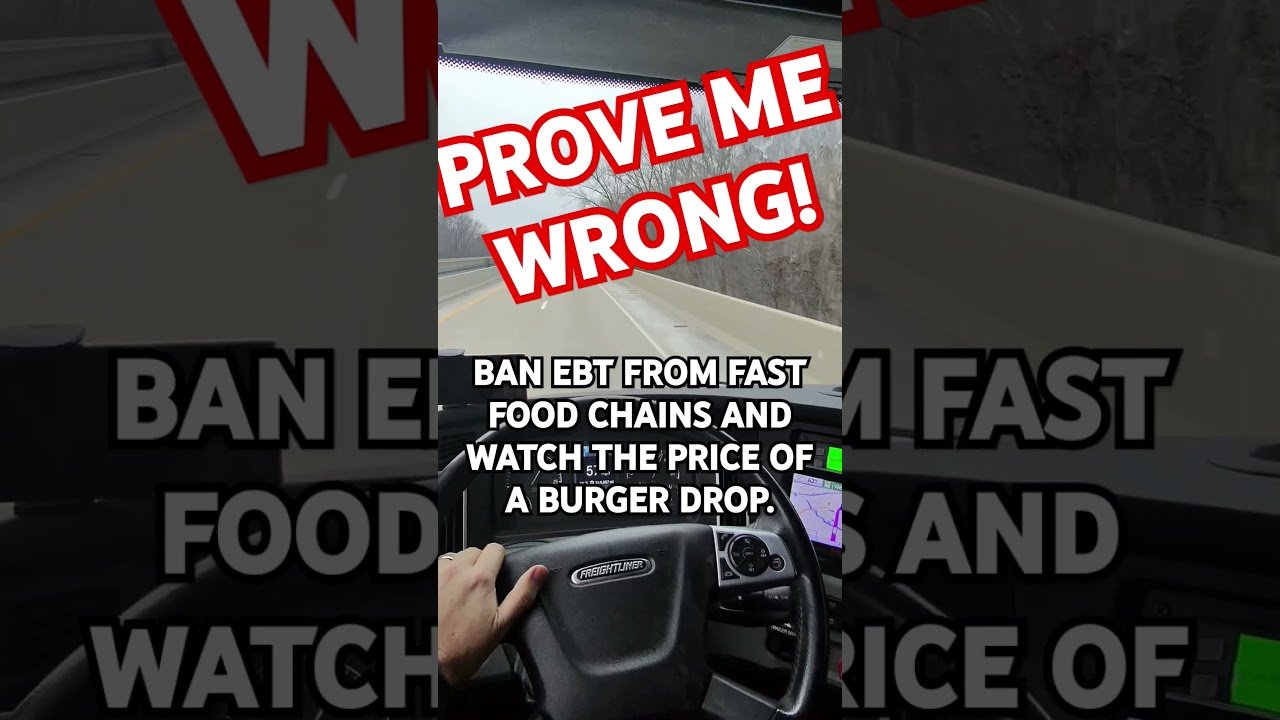 PROVE ME WRONG. Ban EBT from fast food chains and watch the prices of a burger drop!
