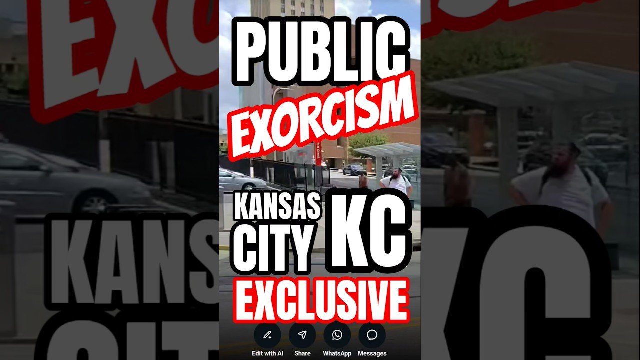 PUBLIC EXORCISM IN DOWNTOWN KANSAS CITY. Is this how you exercise the demons?