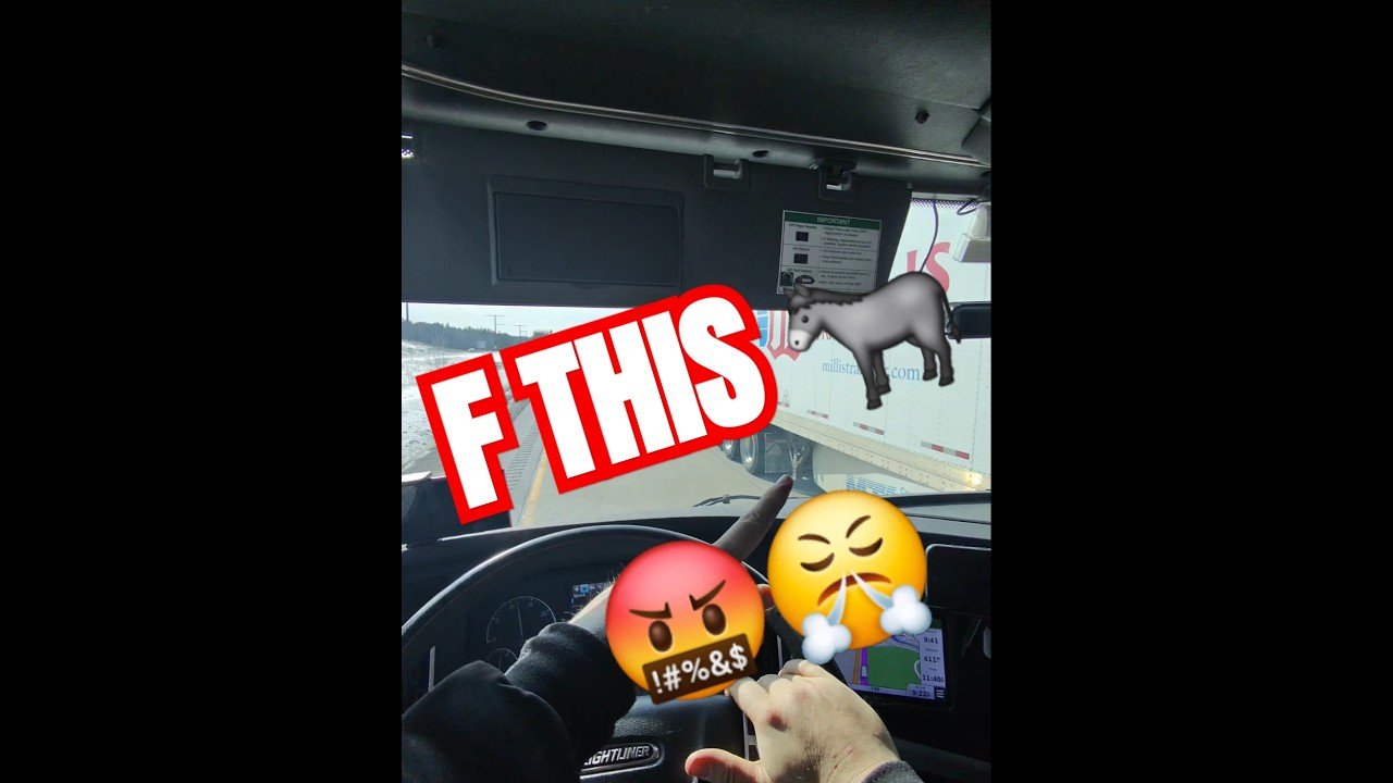 Passing a Semi Truck FAIL! This trucker fails and loses all respect.