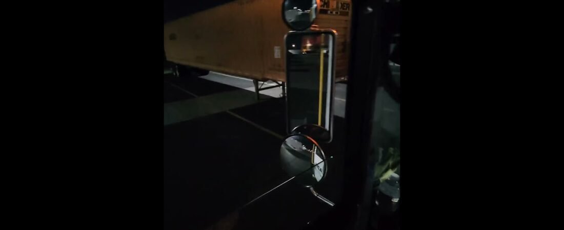 Perfect night for driving and moving trailers.