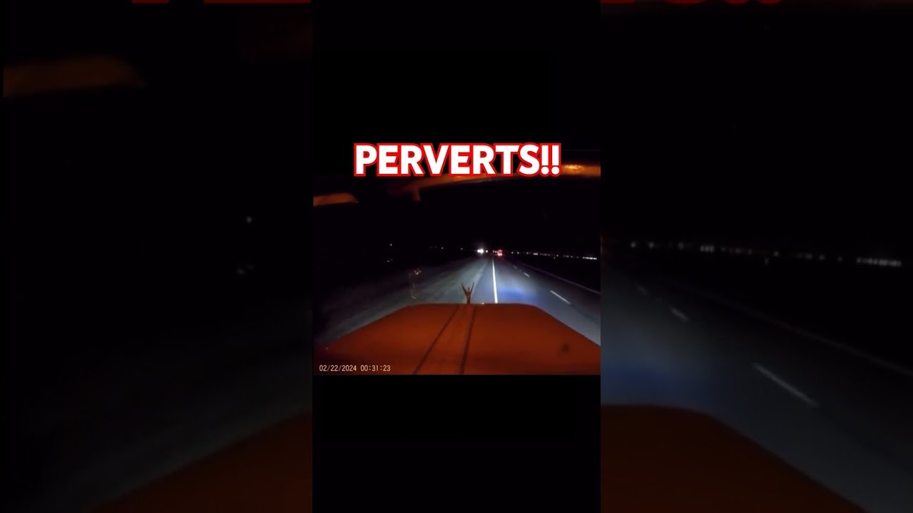 Pervert Truckers Got Distracted by Slobbering each other while driving! Then this happened.