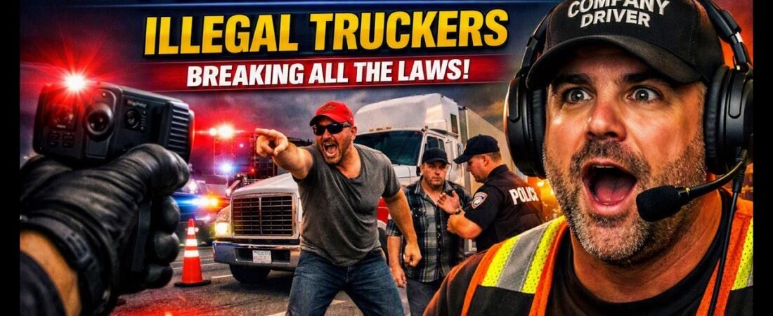 Police Bodycam  – Illegal Truckers Breaking all the Laws