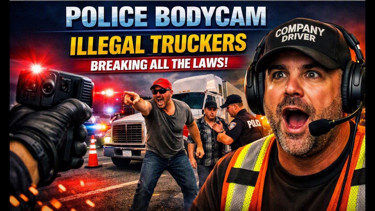 Police Bodycam  – Illegal Truckers Breaking all the Laws