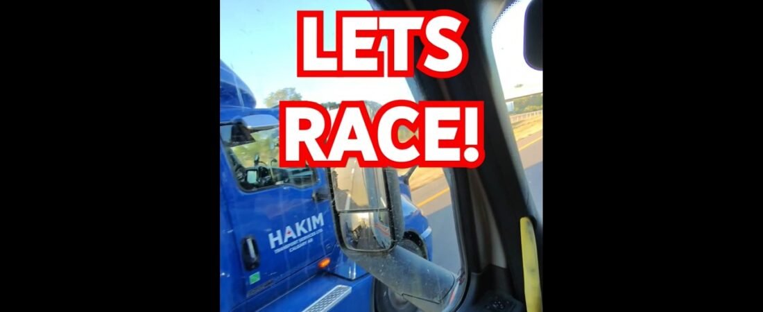 RACING HAKIM DOWN THE HIGHWAY! Big Rig Racing a Sem Truck and an 18 Wheeler! Who will win this WAR?