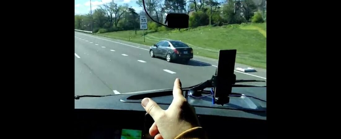 Real Live Slow Speed Car Chase on the highway. Why was he running from the police?