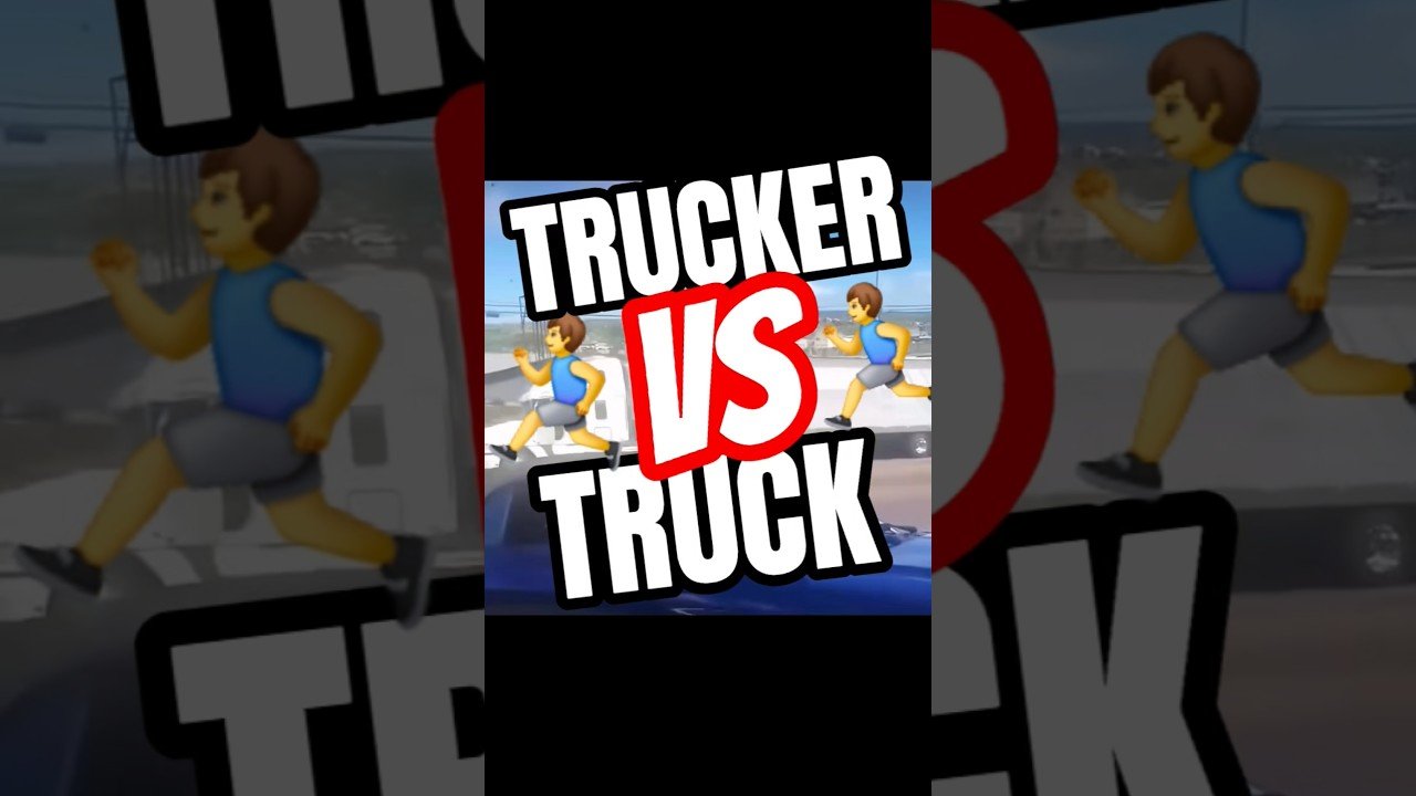 SEMI TRUCK RUNS OVER THE DRIVER ON THE HIGHWAY.