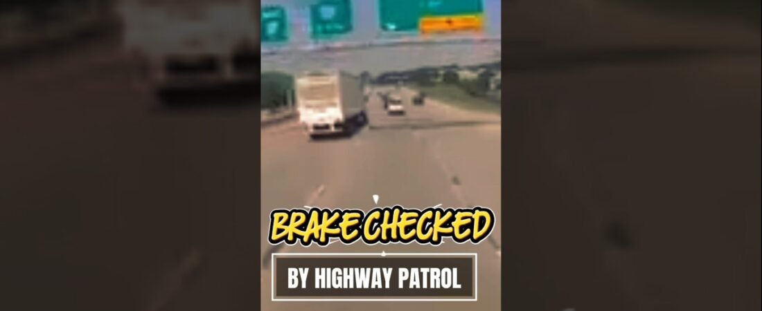 SEMI TRUCK WAS BRAKE CHECKED BY HIGHWAY PATROL?!?! THIS HAS TO STOP!
