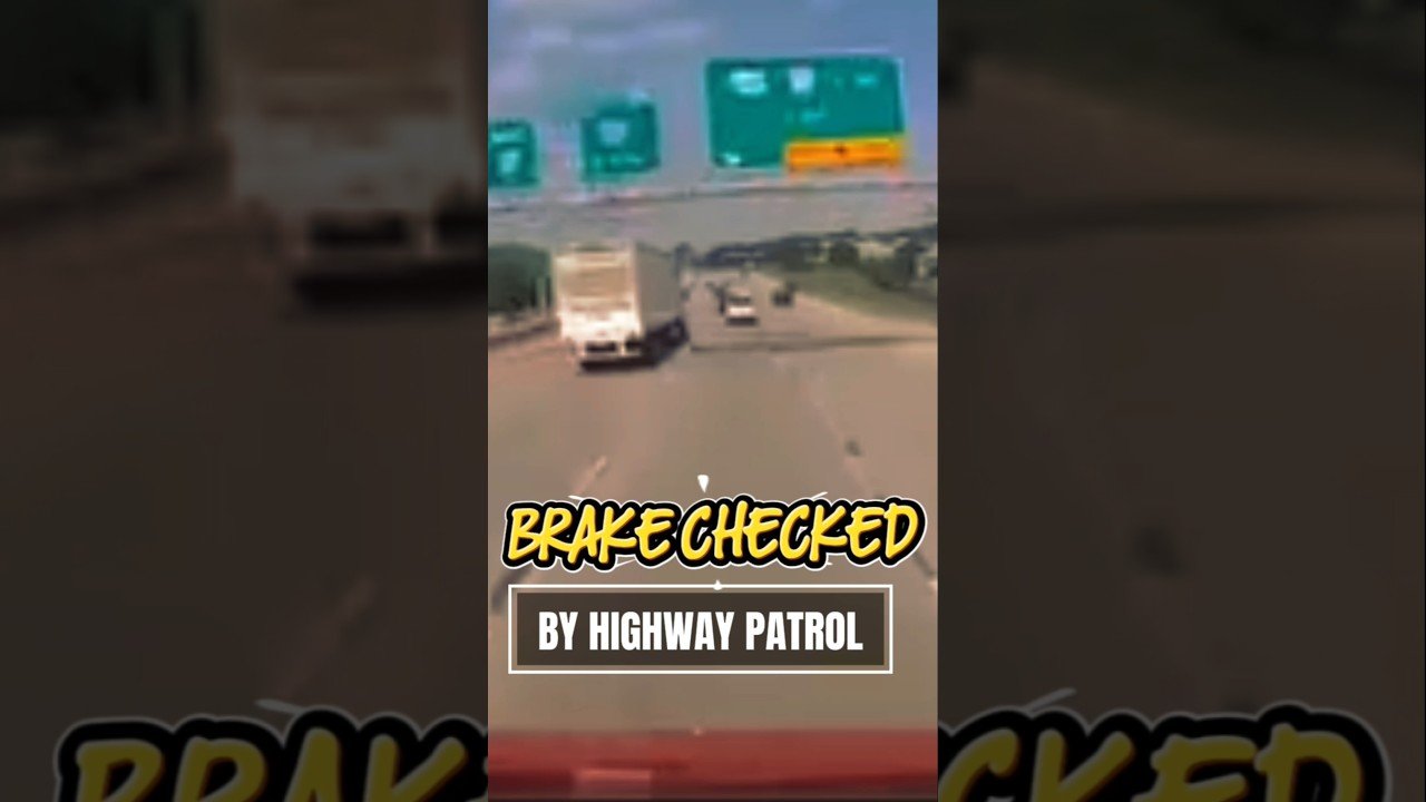 SEMI TRUCK WAS BRAKE CHECKED BY HIGHWAY PATROL?!?! THIS HAS TO STOP!