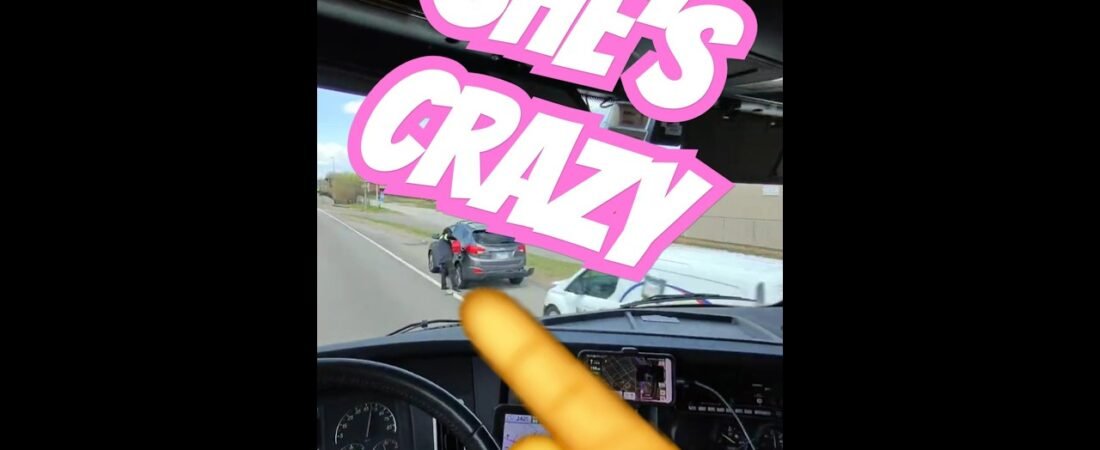 SHES STANDING IN THE HIGHWAY!! Who even does this?