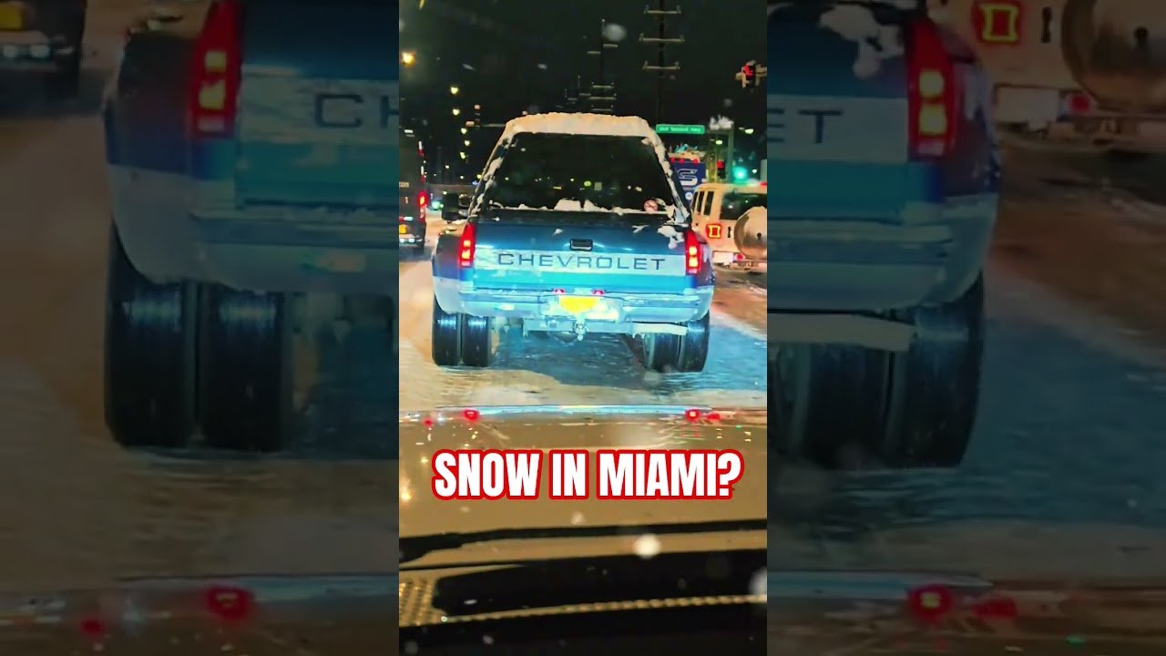SNOW IN MIAMI RIGHT NOW?