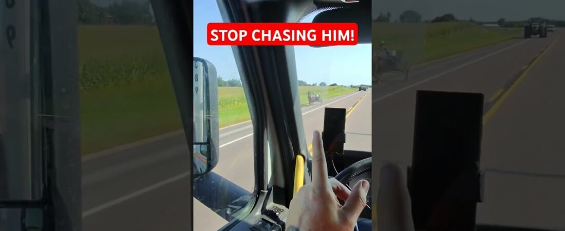 STOP CHASING THAT POOR AMISH MAN! I can’t believe what I just saw out there on the highway.