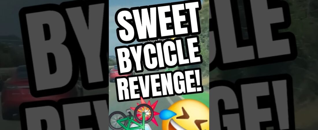 SWEET BYCICLE REVENGE FOR EVERY TRUCKER ON THE HIGHWAY.