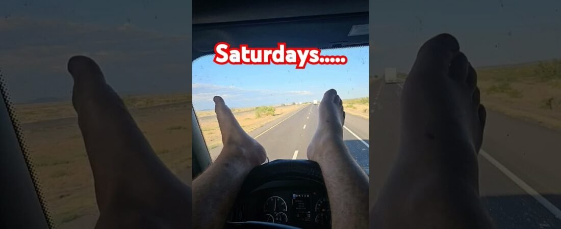 Saturday morning, rolling down the highway. You know how it is. Truckers don’t stop.