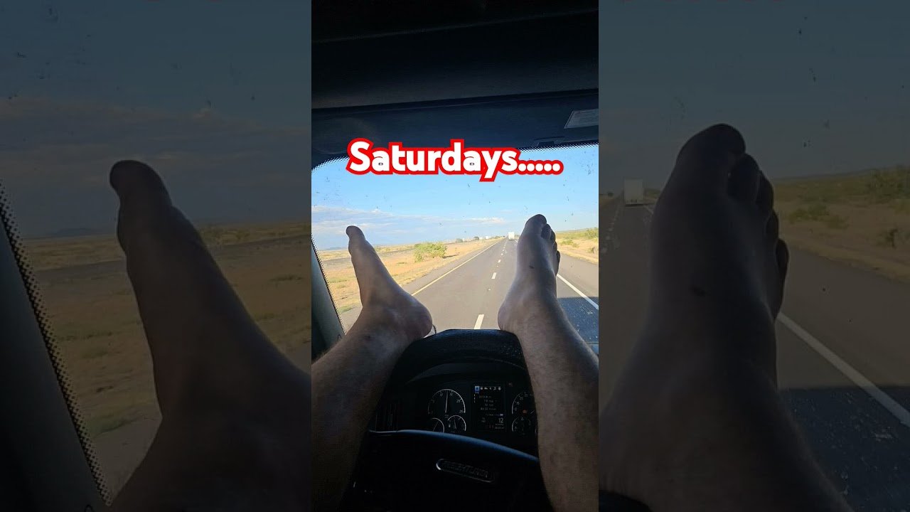 Saturday morning, rolling down the highway. You know how it is. Truckers don’t stop.