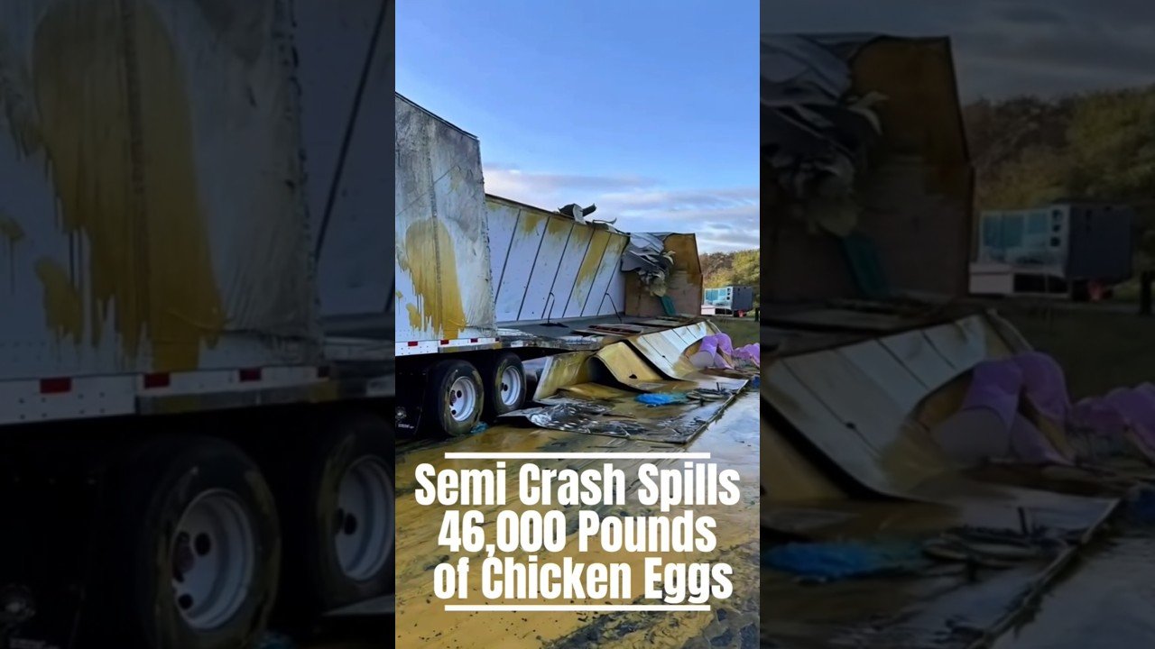 🚨 Semi Crash Spills 46,000 Pounds of what? This is going to be a problem.
