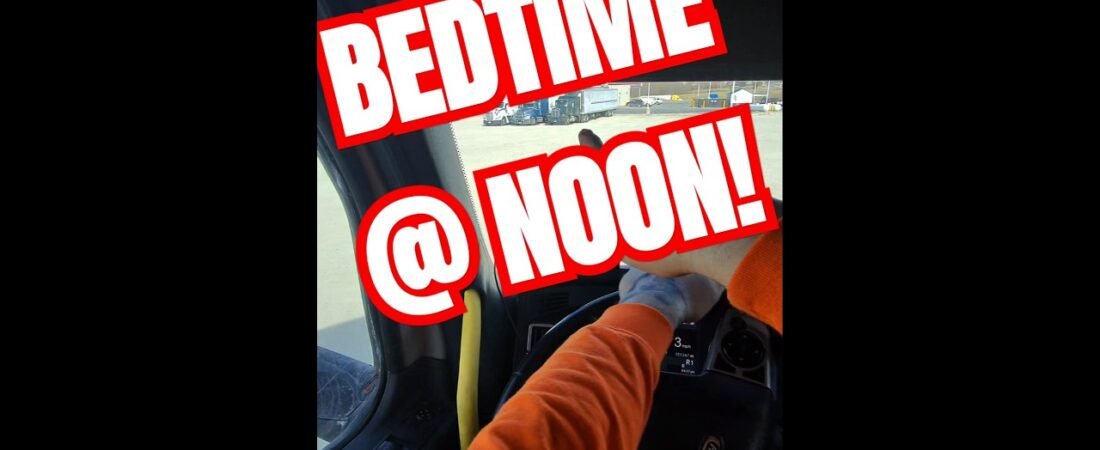 Sleeping during the day is hard, but it is a big part of trucking.