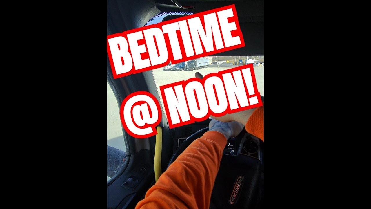 Sleeping during the day is hard, but it is a big part of trucking.