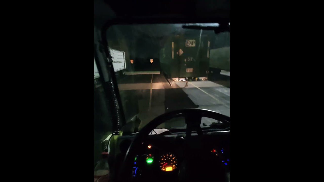 Someone needs to learn how to back a semi trailer into a parking spot.