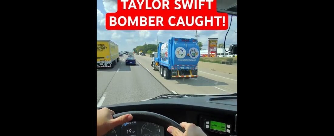 TAYLOR SWIFT BOMBER BUSTED ON HIGHWAY. We almost lost our precious #taylorswift today #swifties