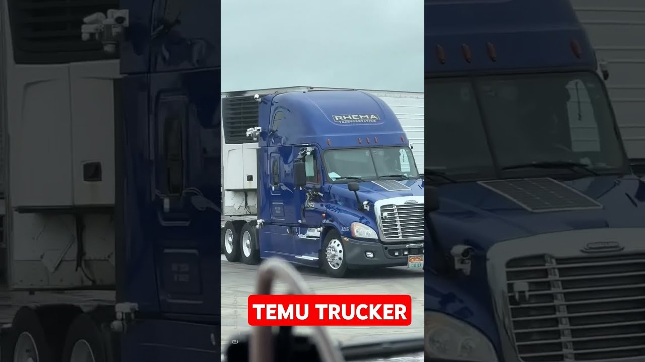 TEMU TRUCKER! This is what a Chinese Temu Big Rig looks like. You can’t miss all the cameras.