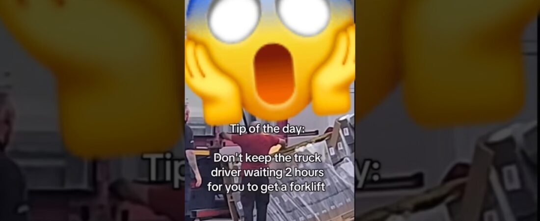 THAT TRUCK DRIVER WASN’T PLAYING AROUND!