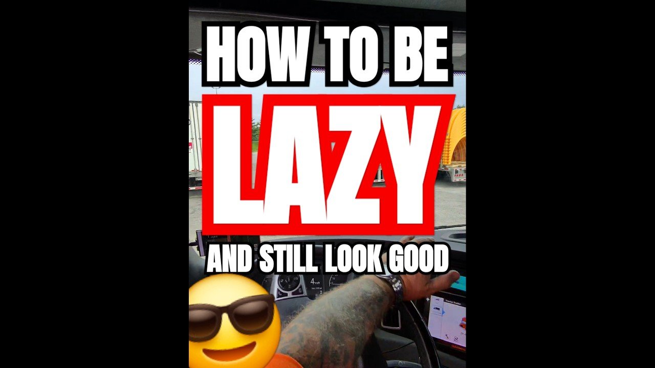 THE LAZY WAY WORKS FINE! This is how real-life truckers do it.