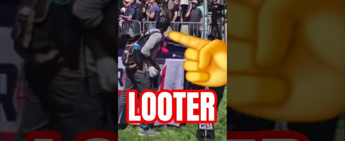 THE WORST LOOTER EVER RECORDED. CHARLY KIRK LOOTER.