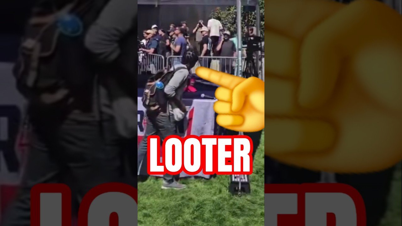 THE WORST LOOTER EVER RECORDED. CHARLY KIRK LOOTER.