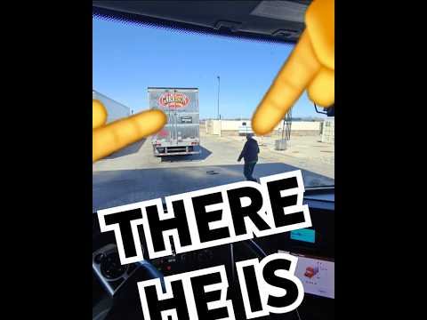 THERE HE IS! Trucker busted, blocking the fuel lane. Who does this?
