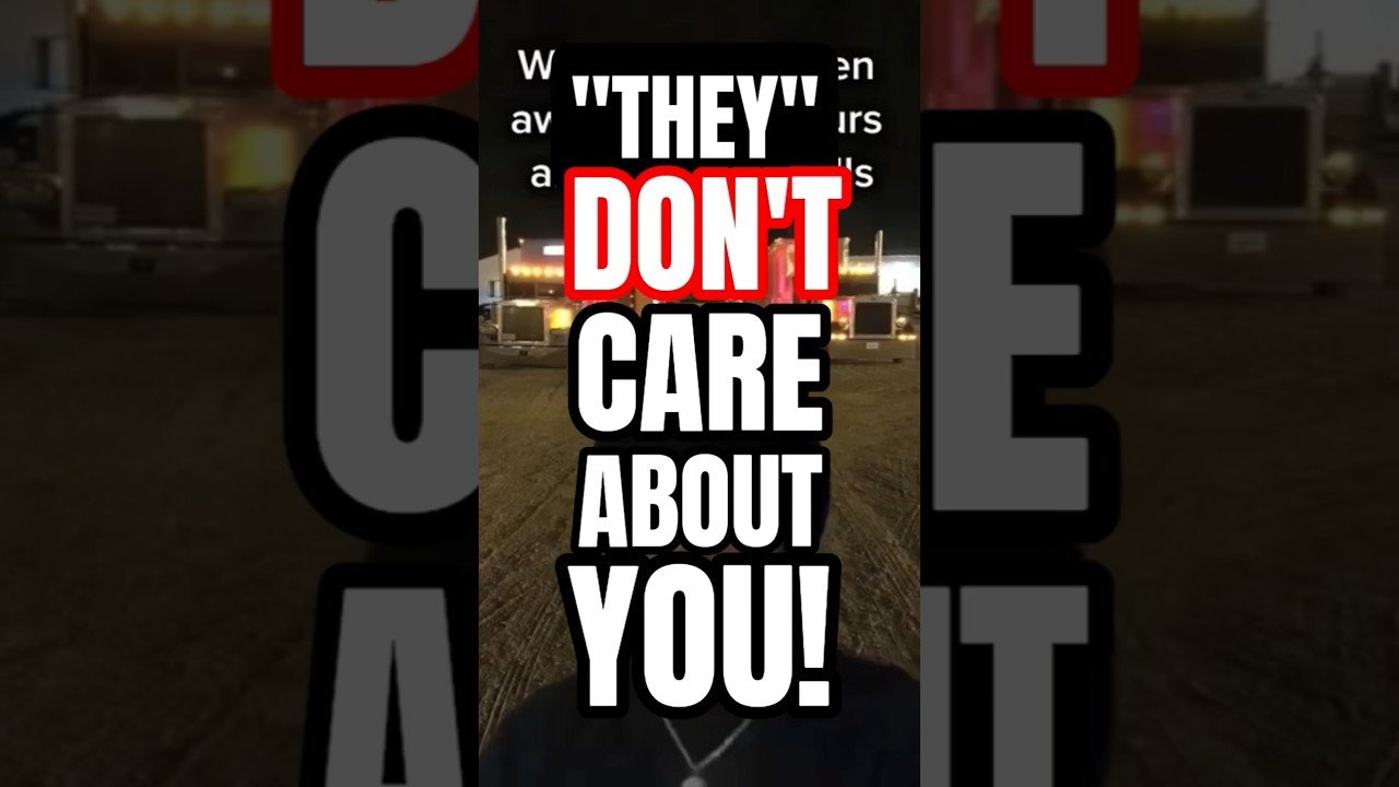 “THEY” DONT CARE ABOUT YOU! They might even hate you.