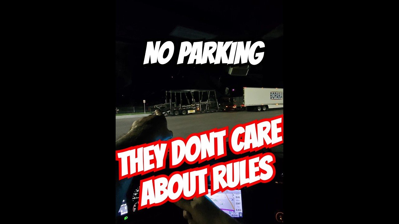 THEY DONT CARE ABOUT YOUR RULES. Truckers these days do what they want.