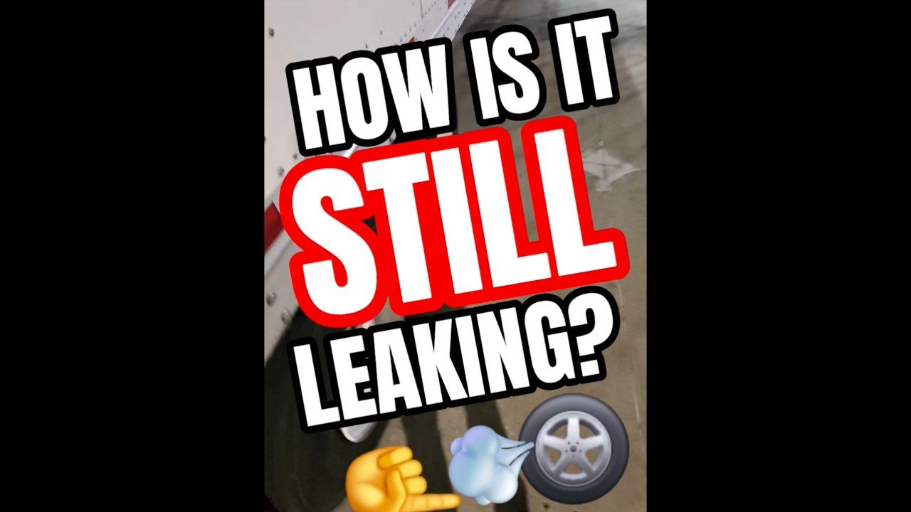 THIS FLAT TIRE IS STILL LEAKING? How is this possible?
